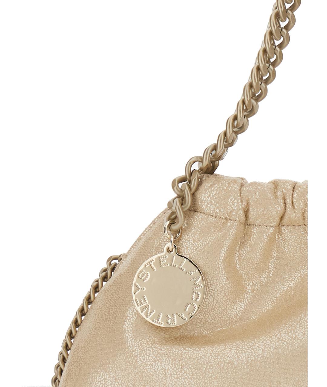 STELLA MCCARTNEY Золотая сумка через плечо из искусственной кожи, фото 3