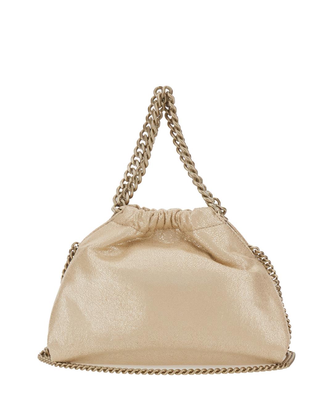 STELLA MCCARTNEY Золотая сумка через плечо из искусственной кожи, фото 2
