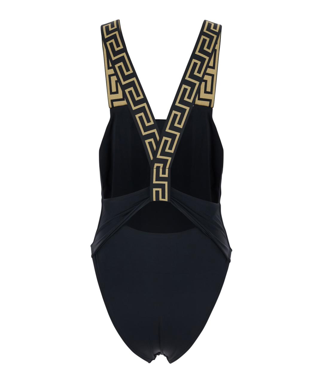 VERSACE Черный полиамидовый купальник, фото 2