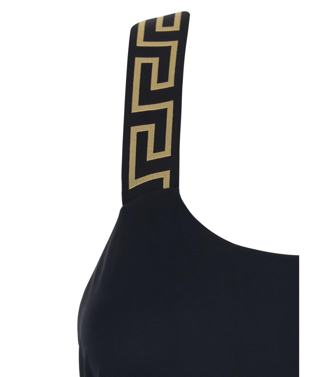 VERSACE Черный полиамидовый купальник, фото 3