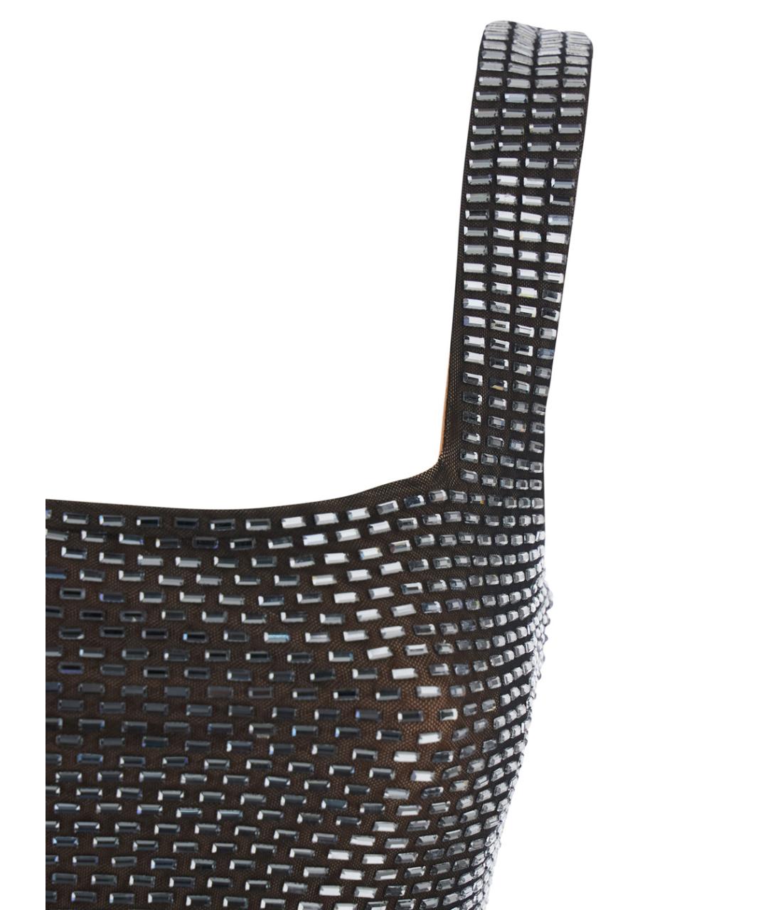 SELF-PORTRAIT Серое полиэстеровое коктейльное платье, фото 3