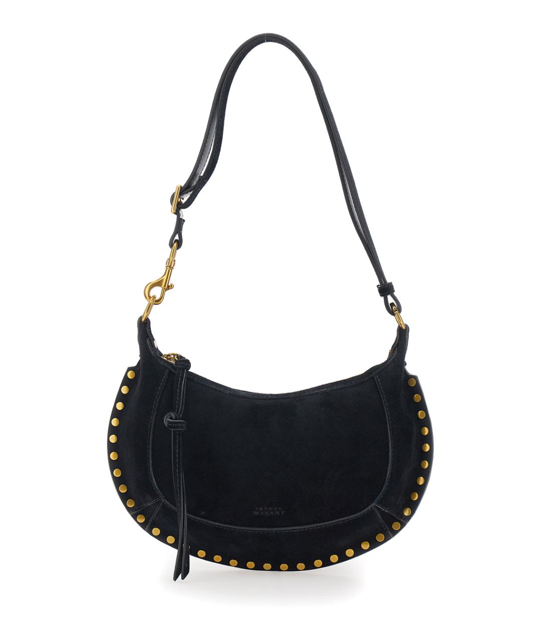 ISABEL MARANT Черная замшевая сумка через плечо, фото 1