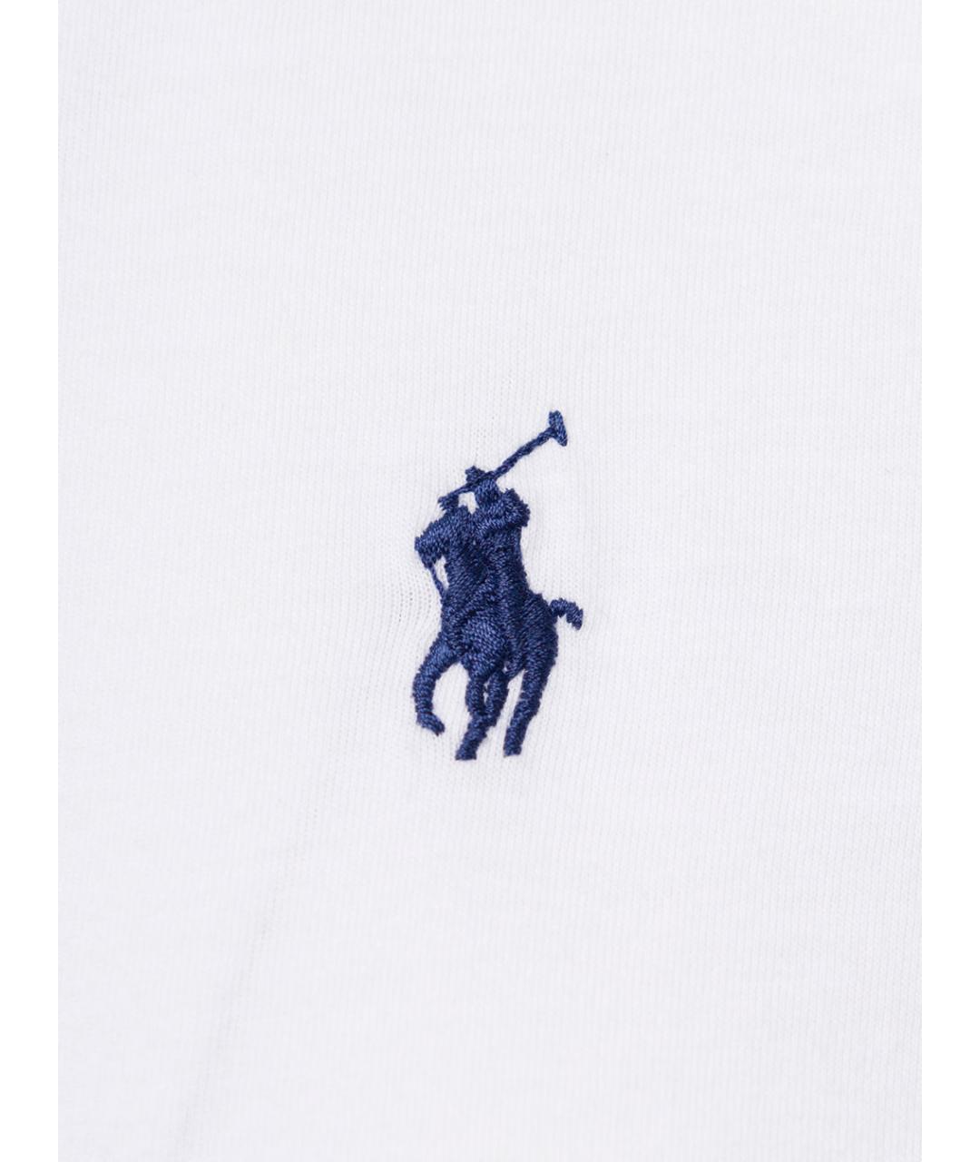 POLO RALPH LAUREN Белая хлопковая футболка, фото 3