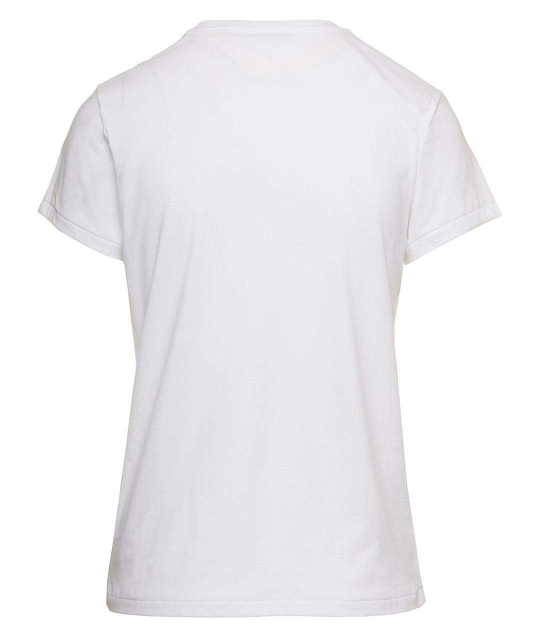 POLO RALPH LAUREN Белая хлопковая футболка, фото 2