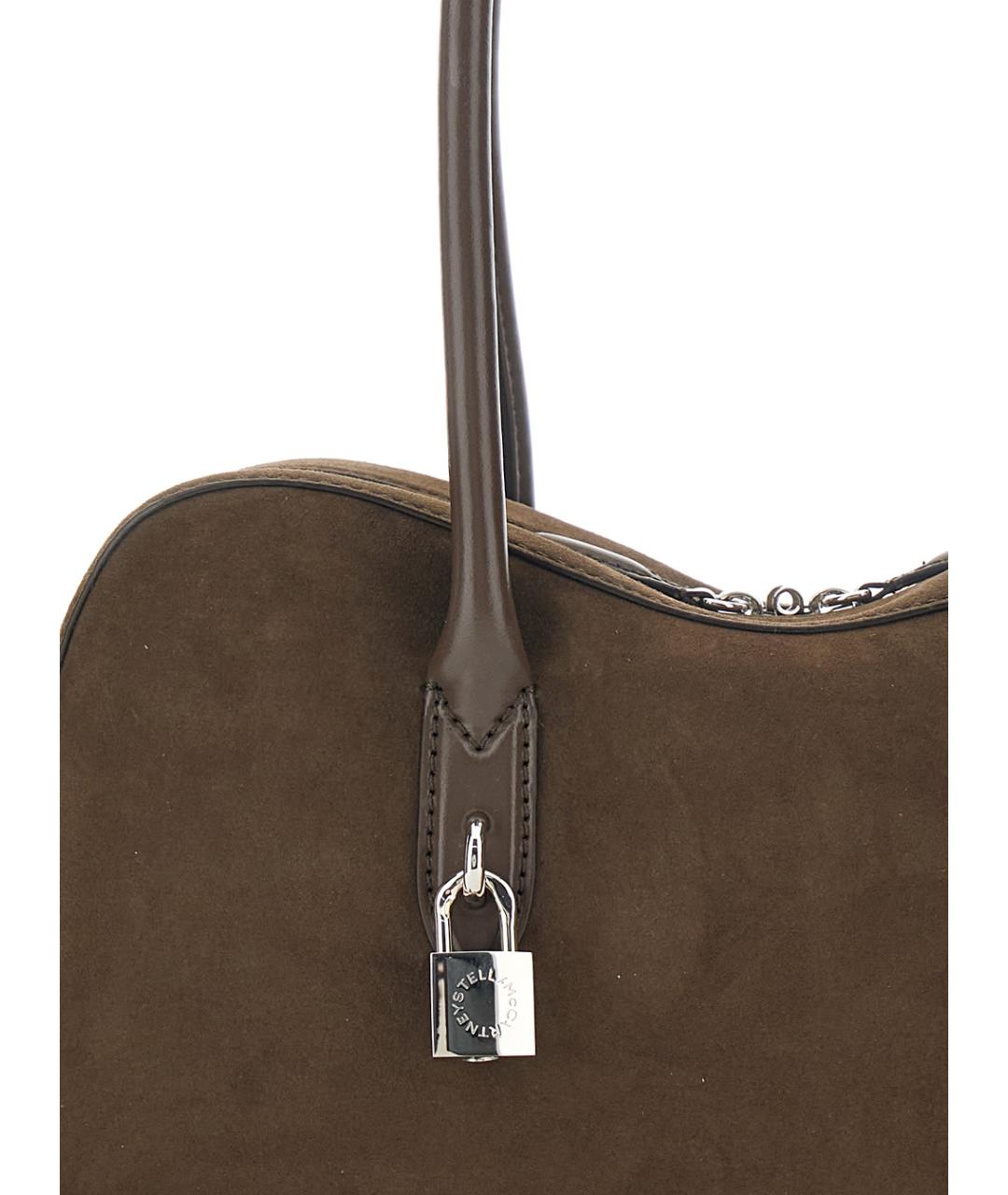 STELLA MCCARTNEY Коричневая сумка через плечо из искусственной кожи, фото 3