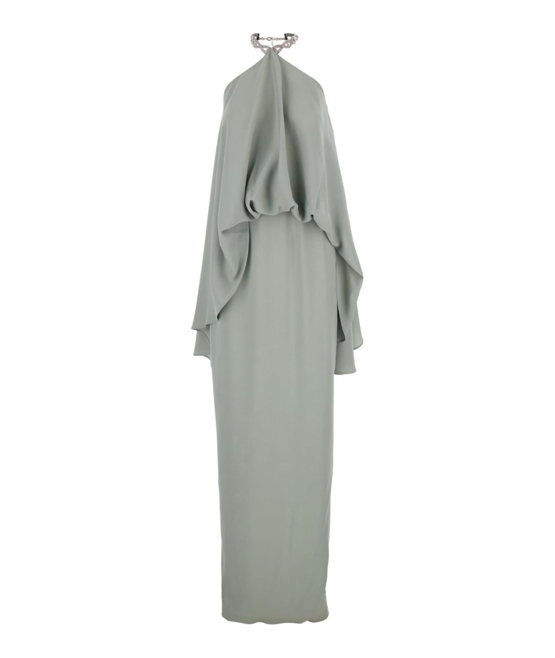 TALLER MARMO Зеленые ацетатное вечернее платье, фото 1