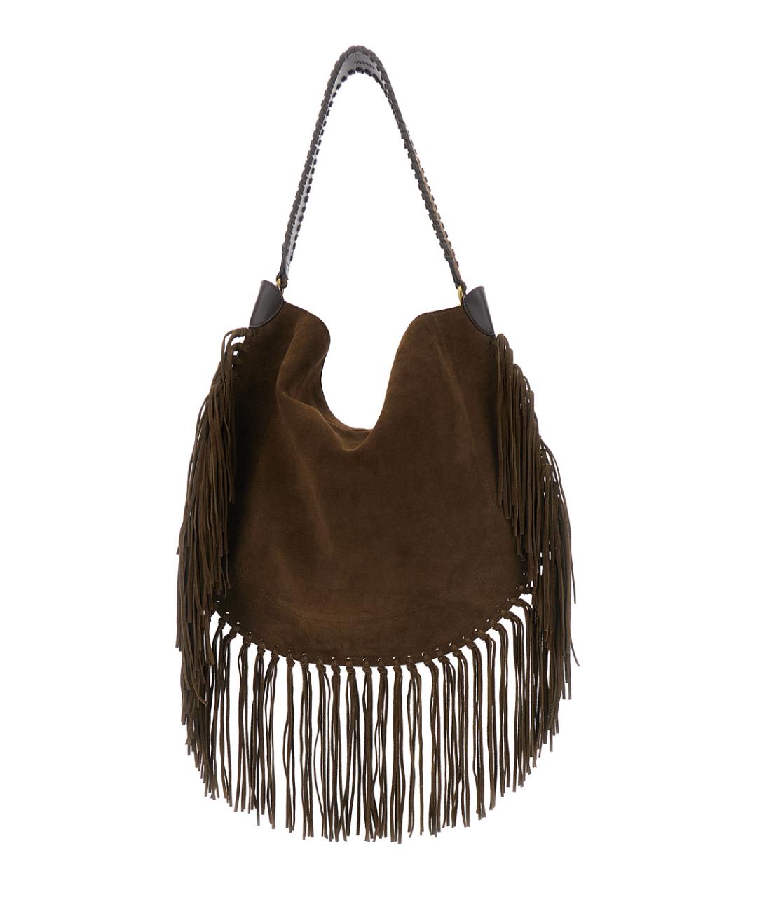 ISABEL MARANT Коричневая замшевая сумка через плечо, фото 2