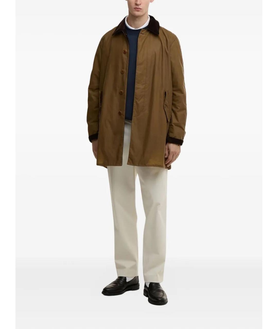 BARACUTA Коричневый хлопковый тренч / плащ, фото 5