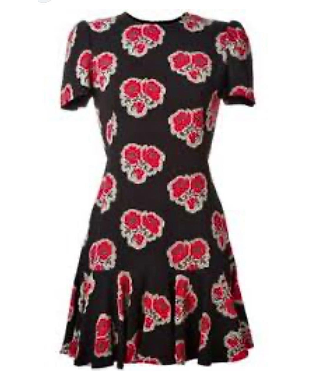 ALEXANDER MCQUEEN Черное шелковое коктейльное платье, фото 9