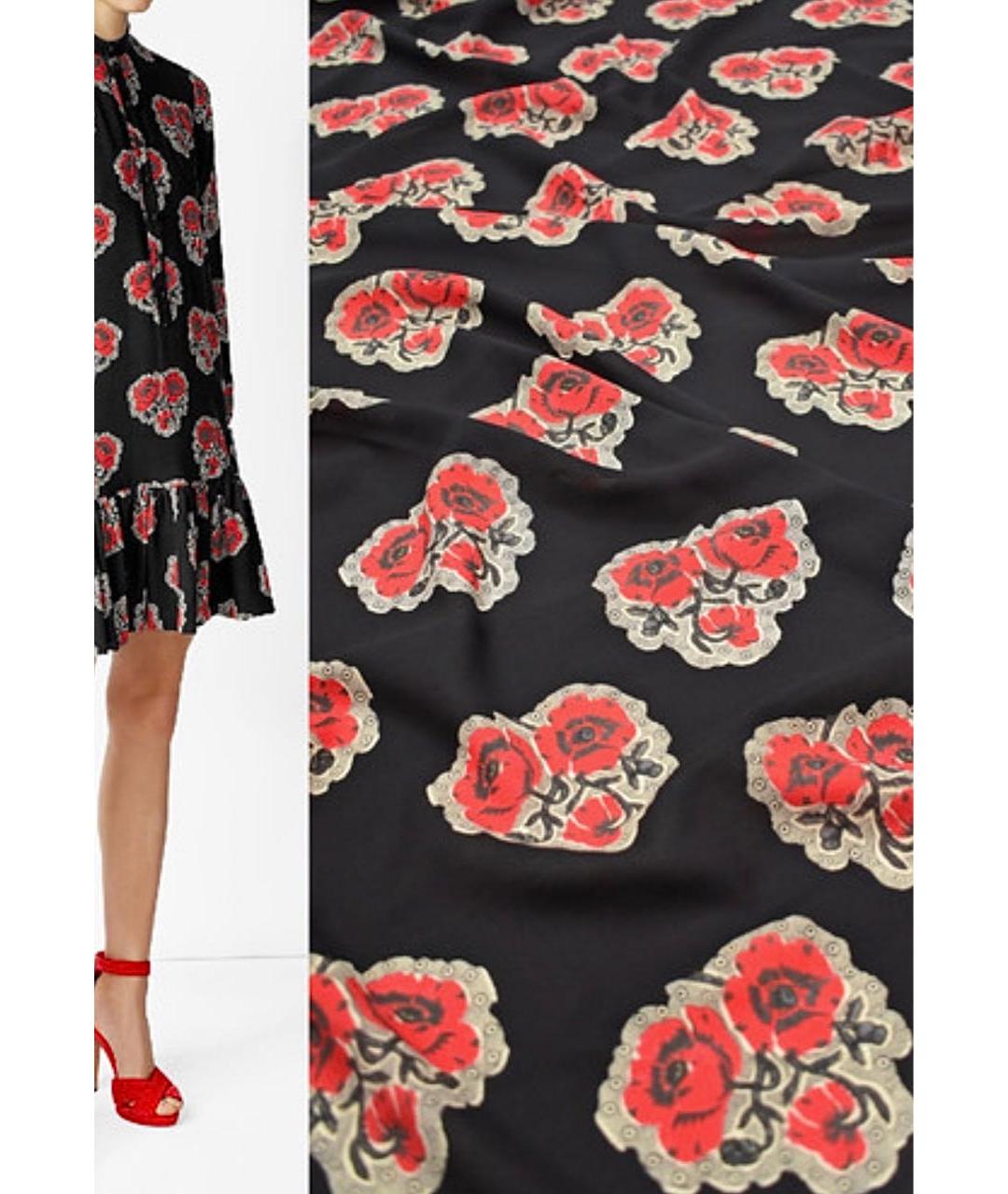 ALEXANDER MCQUEEN Черное шелковое коктейльное платье, фото 4