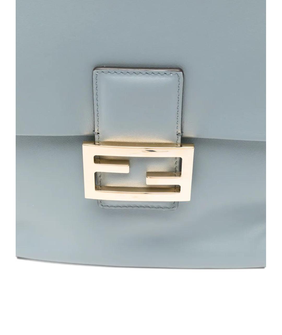 FENDI Голубой кожаный рюкзак, фото 4