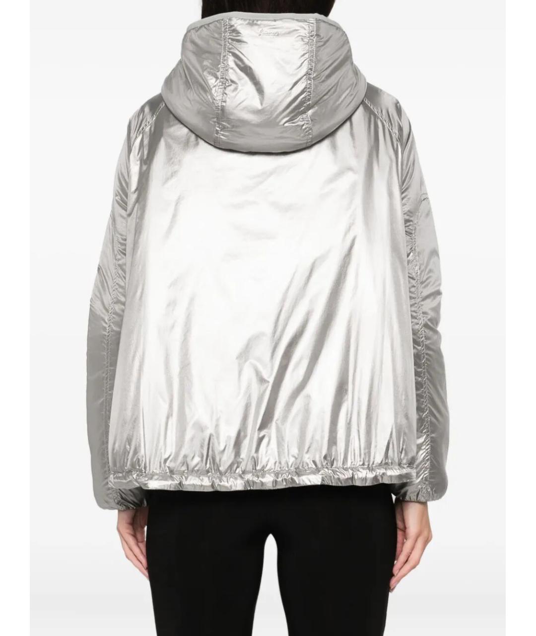 LAMINAR Серебрянный полиамидовый пуховик, фото 3