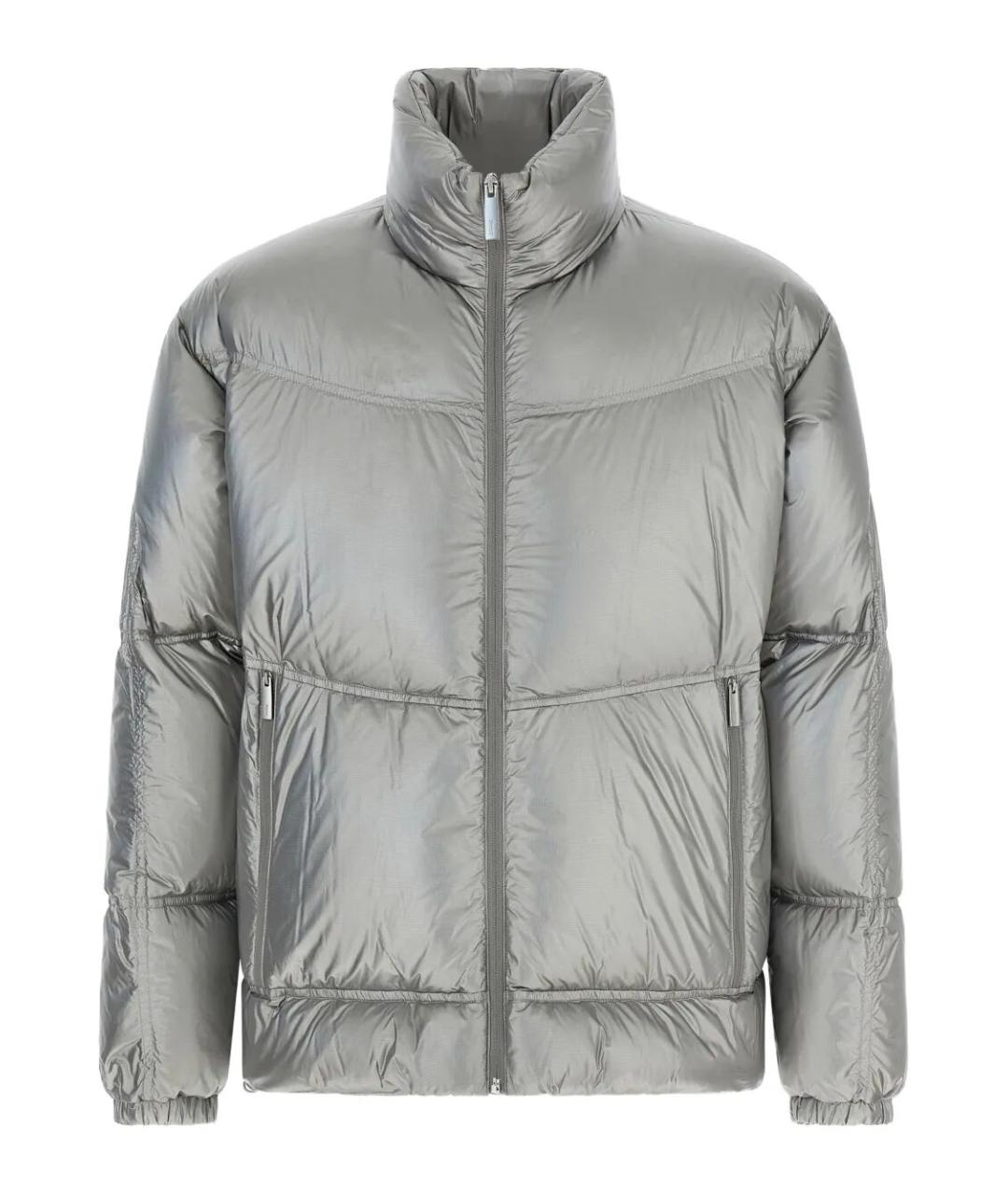 LAMINAR Серебрянный полиамидовый пуховик, фото 1