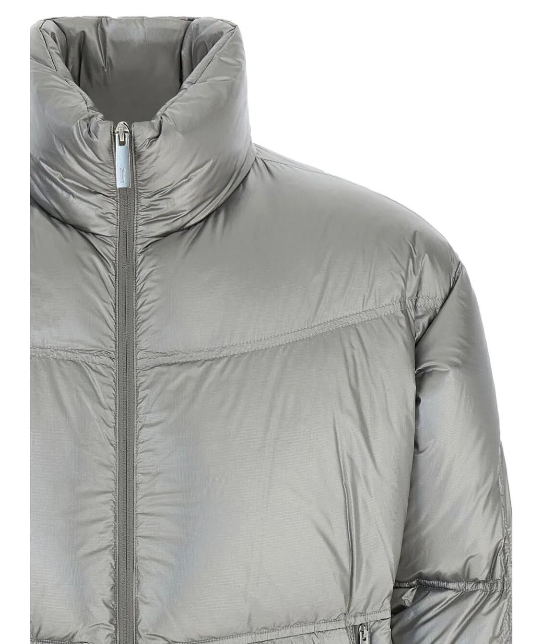 LAMINAR Серебрянный полиамидовый пуховик, фото 4
