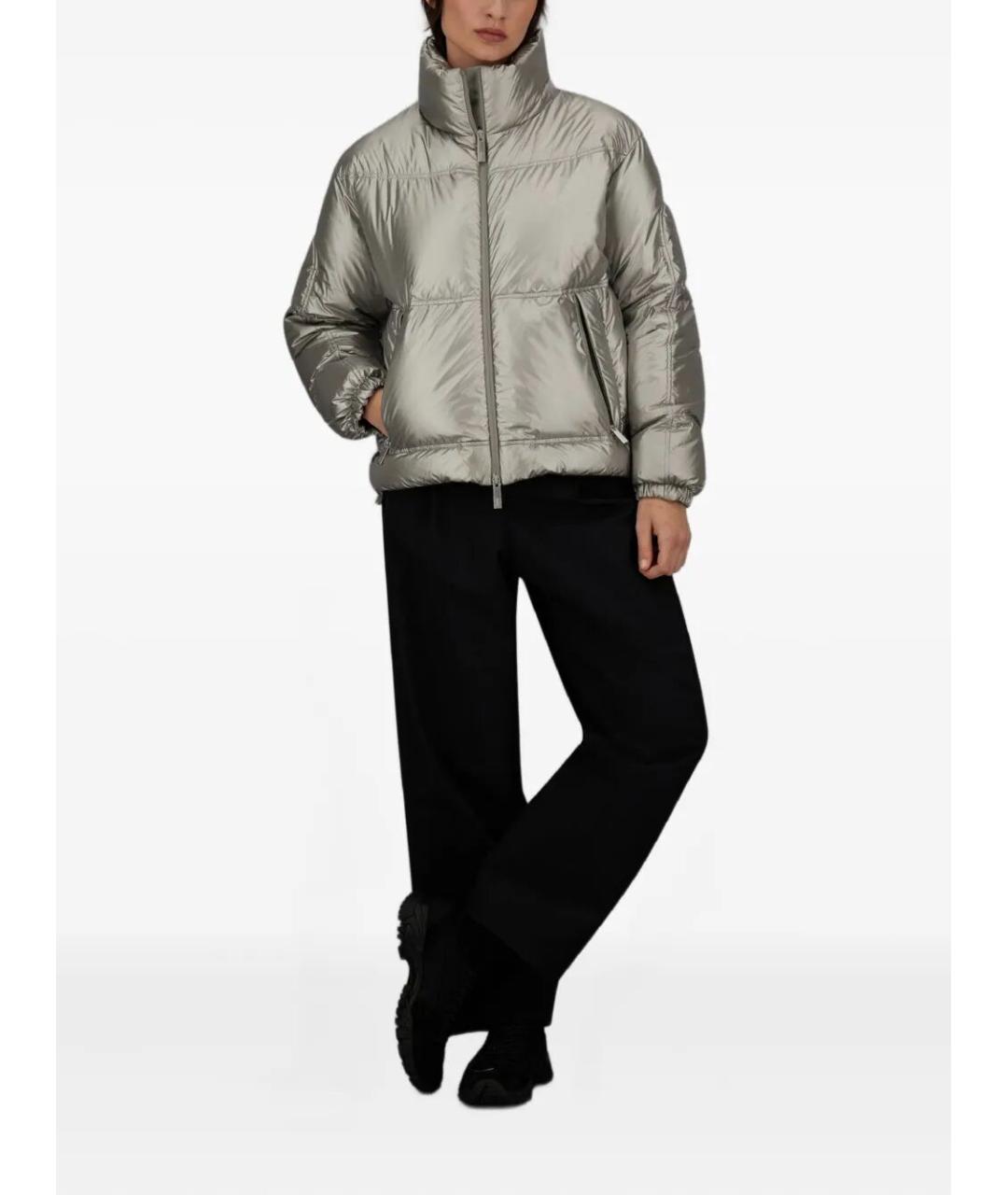 LAMINAR Серебрянный полиамидовый пуховик, фото 2