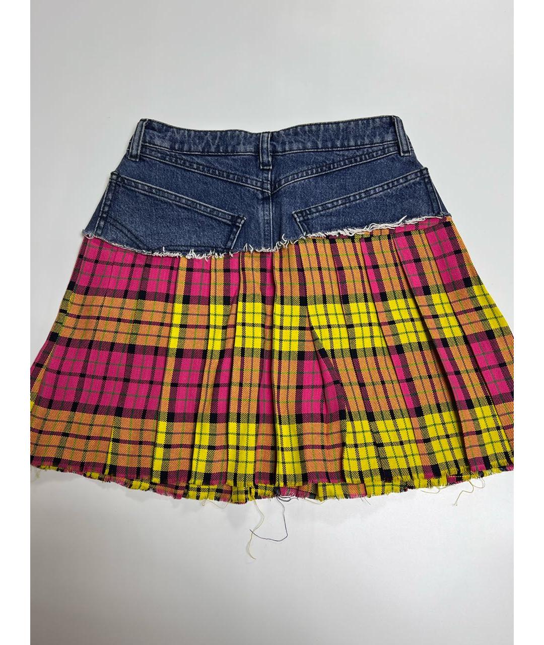 VETEMENTS Синяя деним юбка мини, фото 2