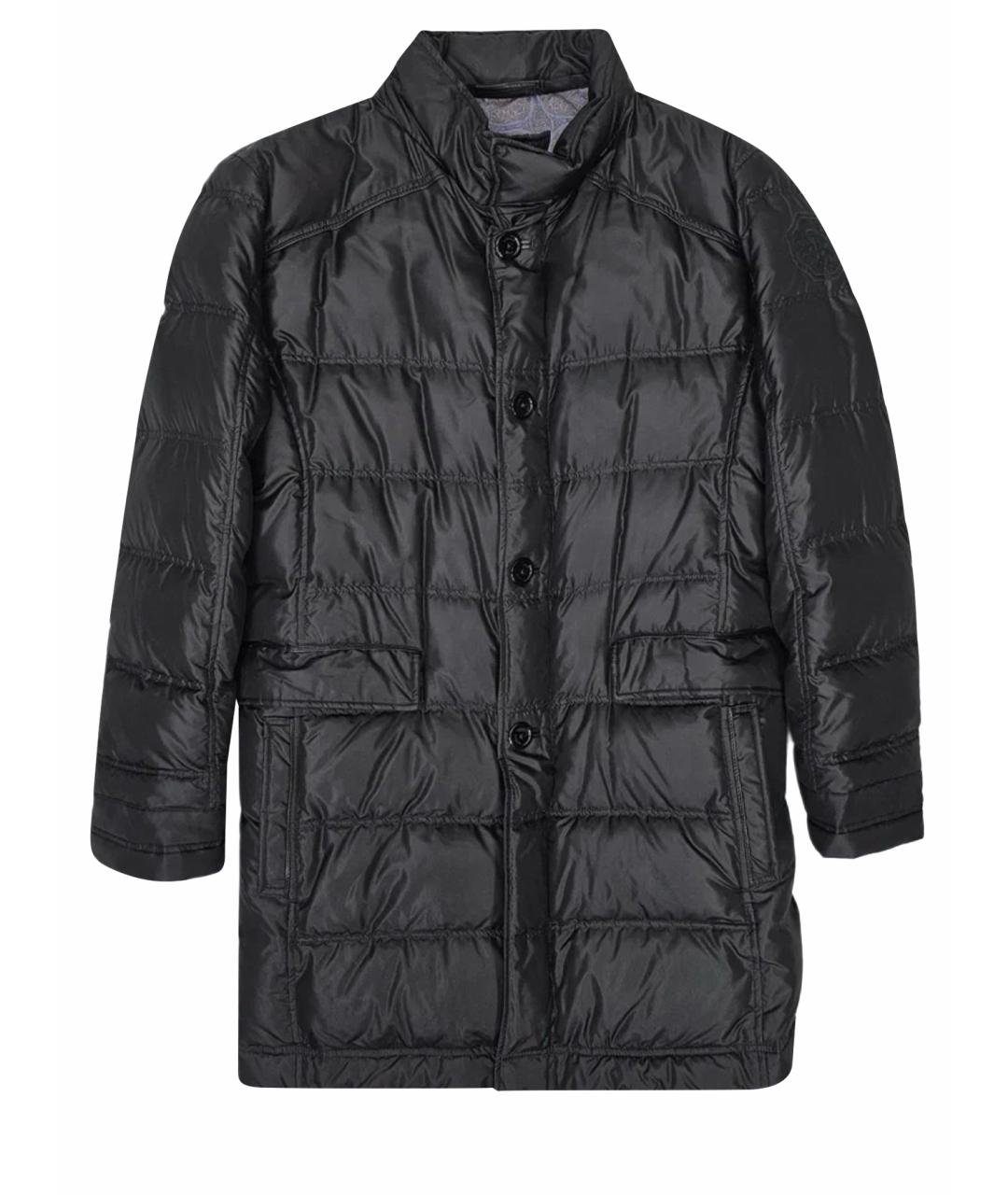 STEFANO RICCI Черный шелковый пуховик, фото 1