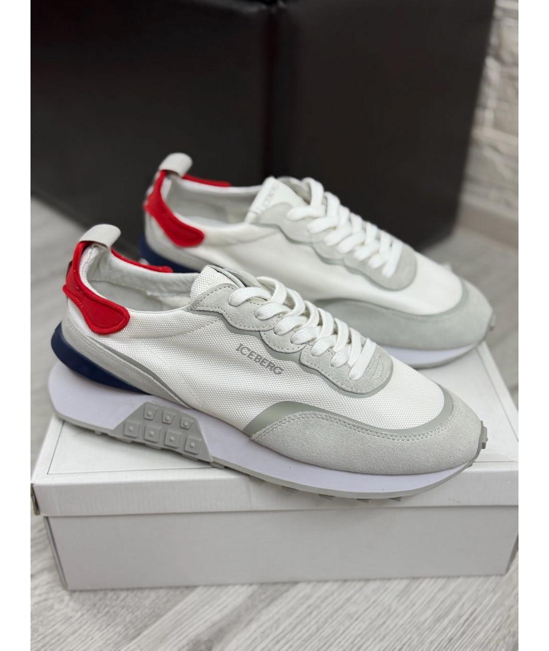 ICEBERG Серые текстильные низкие кроссовки / кеды, фото 9