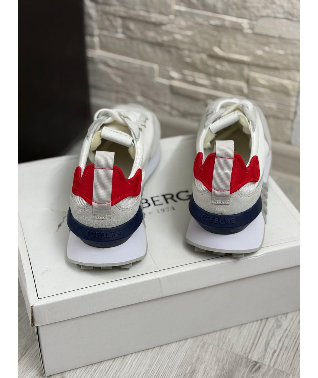 ICEBERG Серые текстильные низкие кроссовки / кеды, фото 4
