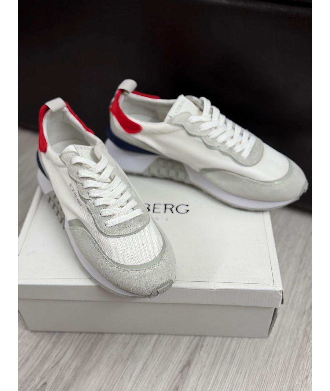 ICEBERG Серые текстильные низкие кроссовки / кеды, фото 3