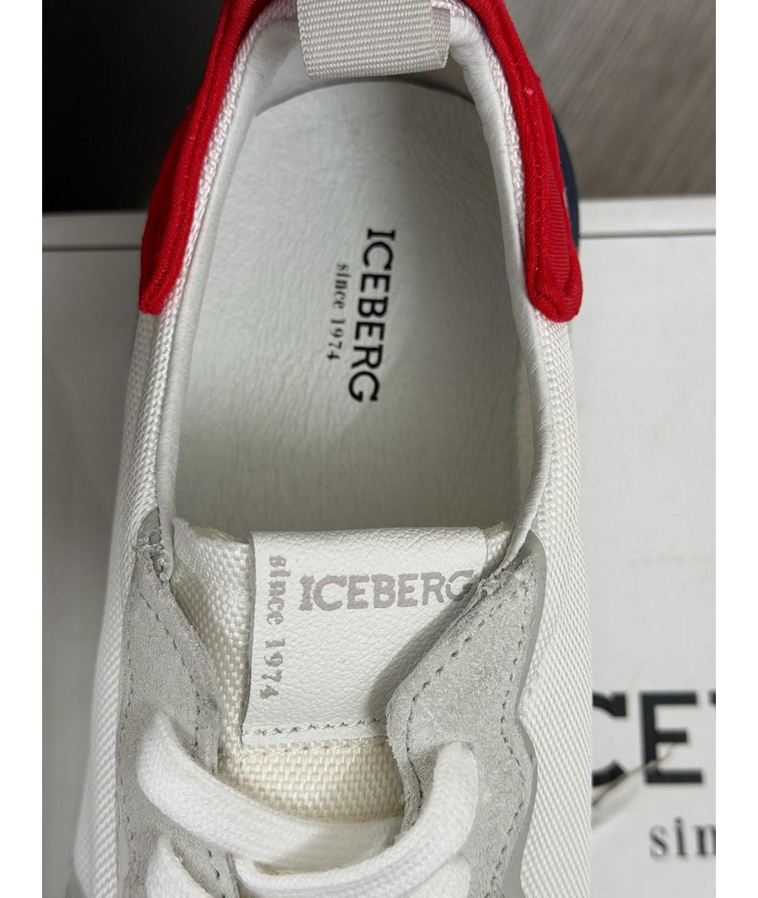 ICEBERG Серые текстильные низкие кроссовки / кеды, фото 6