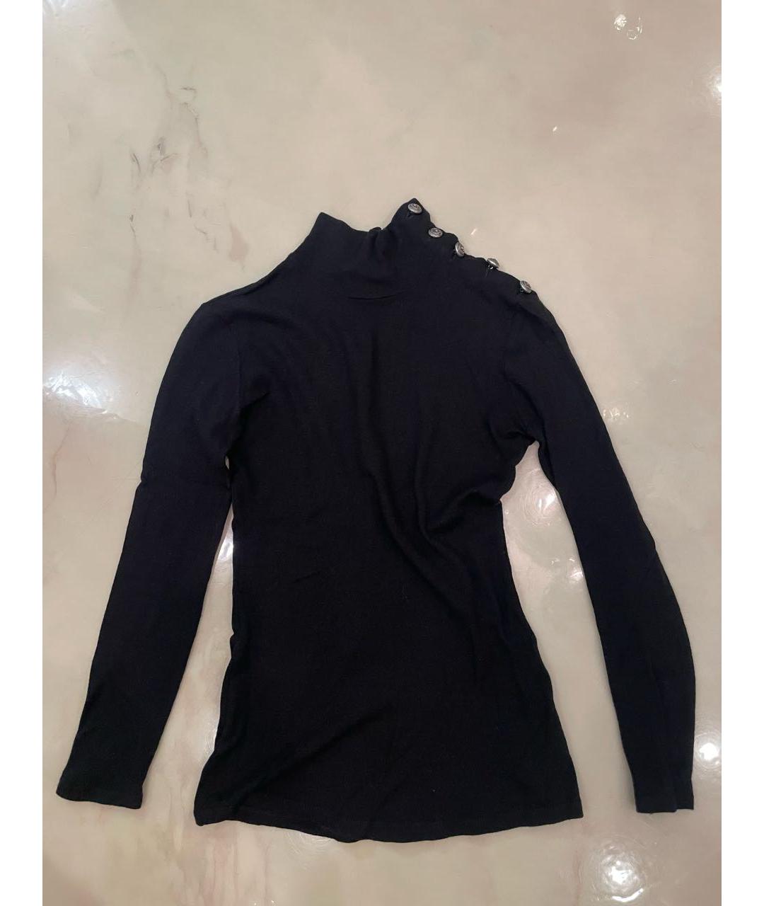 BALMAIN Черная шерстяная водолазка, фото 6