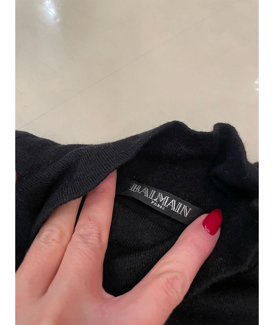 BALMAIN Черная шерстяная водолазка, фото 3