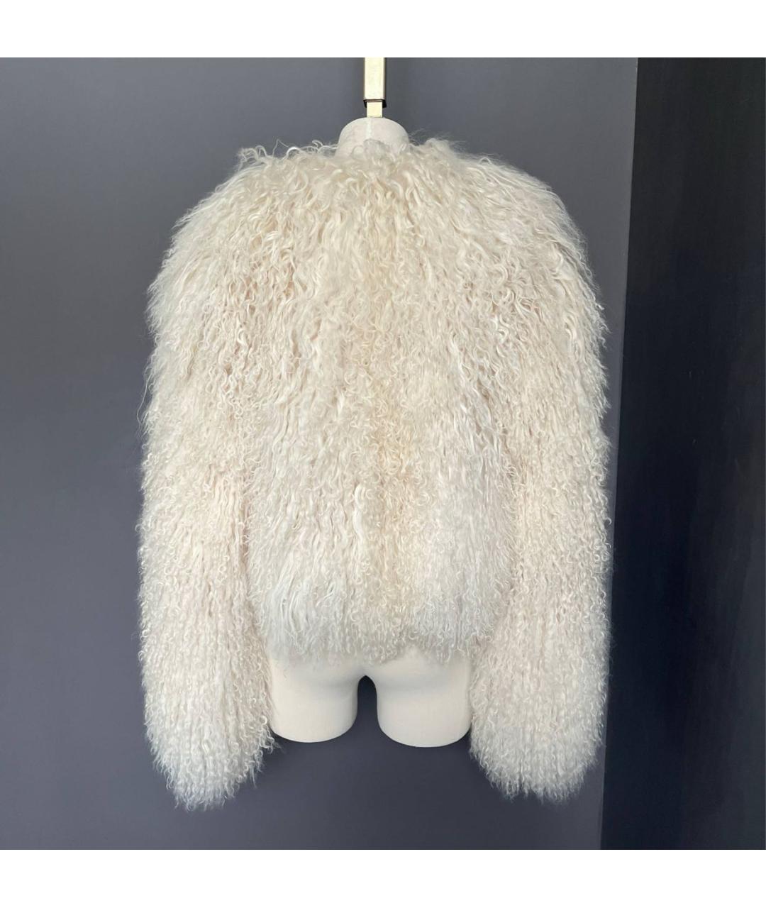 ELEVENTY Белая меховая шуба, фото 5