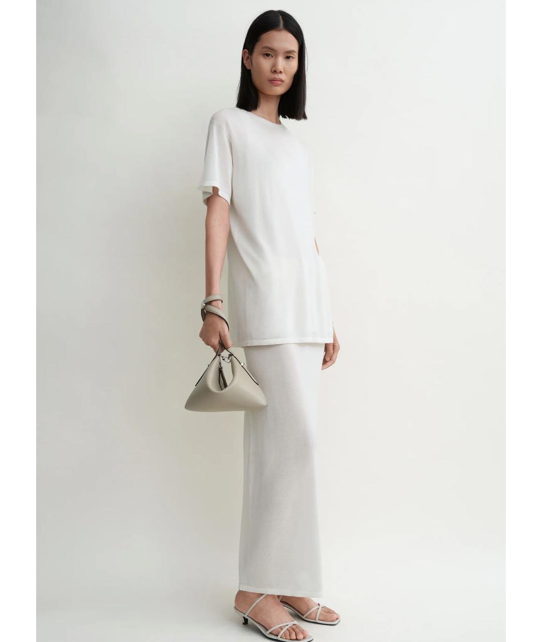 TOTEME Бежевая кожаная сумка с короткими ручками, фото 2