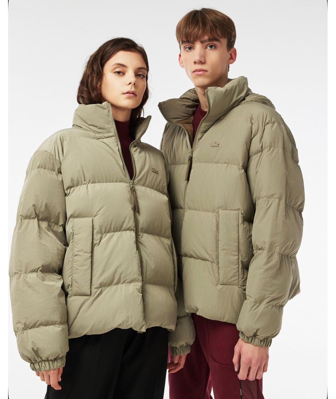 LACOSTE Хаки полиамидовая куртка, фото 5