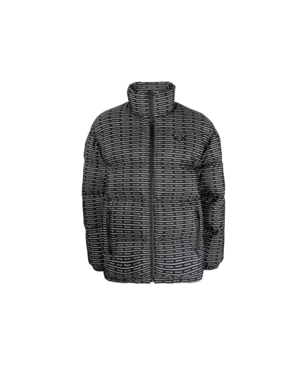 PRADA Черный полиамидовый пуховик, фото 9