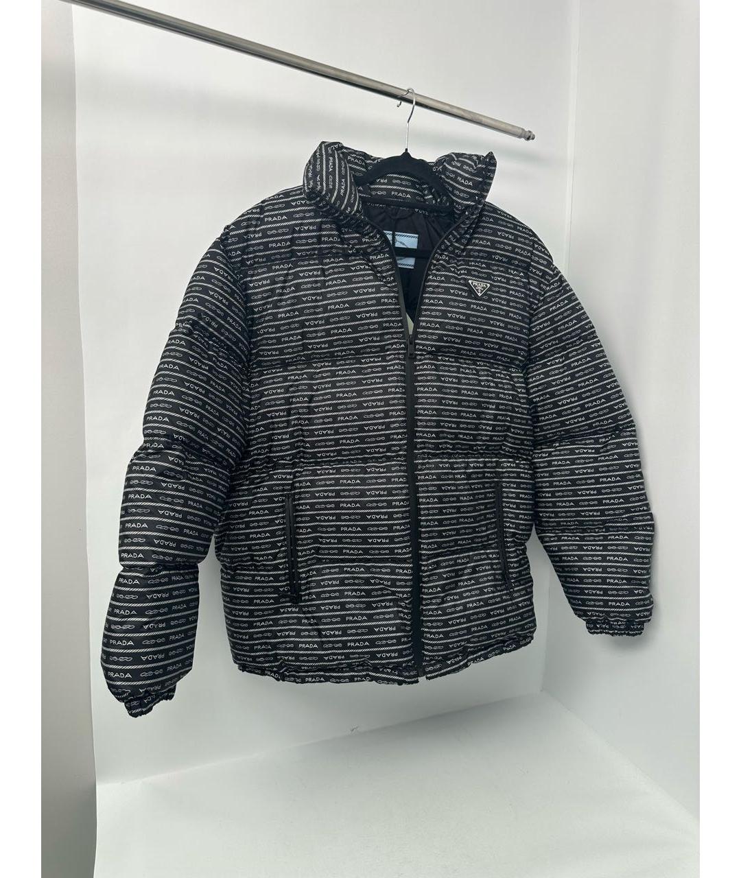 PRADA Черный полиамидовый пуховик, фото 2