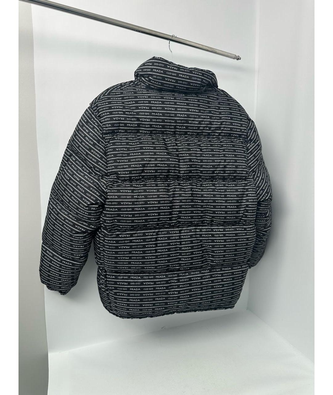 PRADA Черный полиамидовый пуховик, фото 3