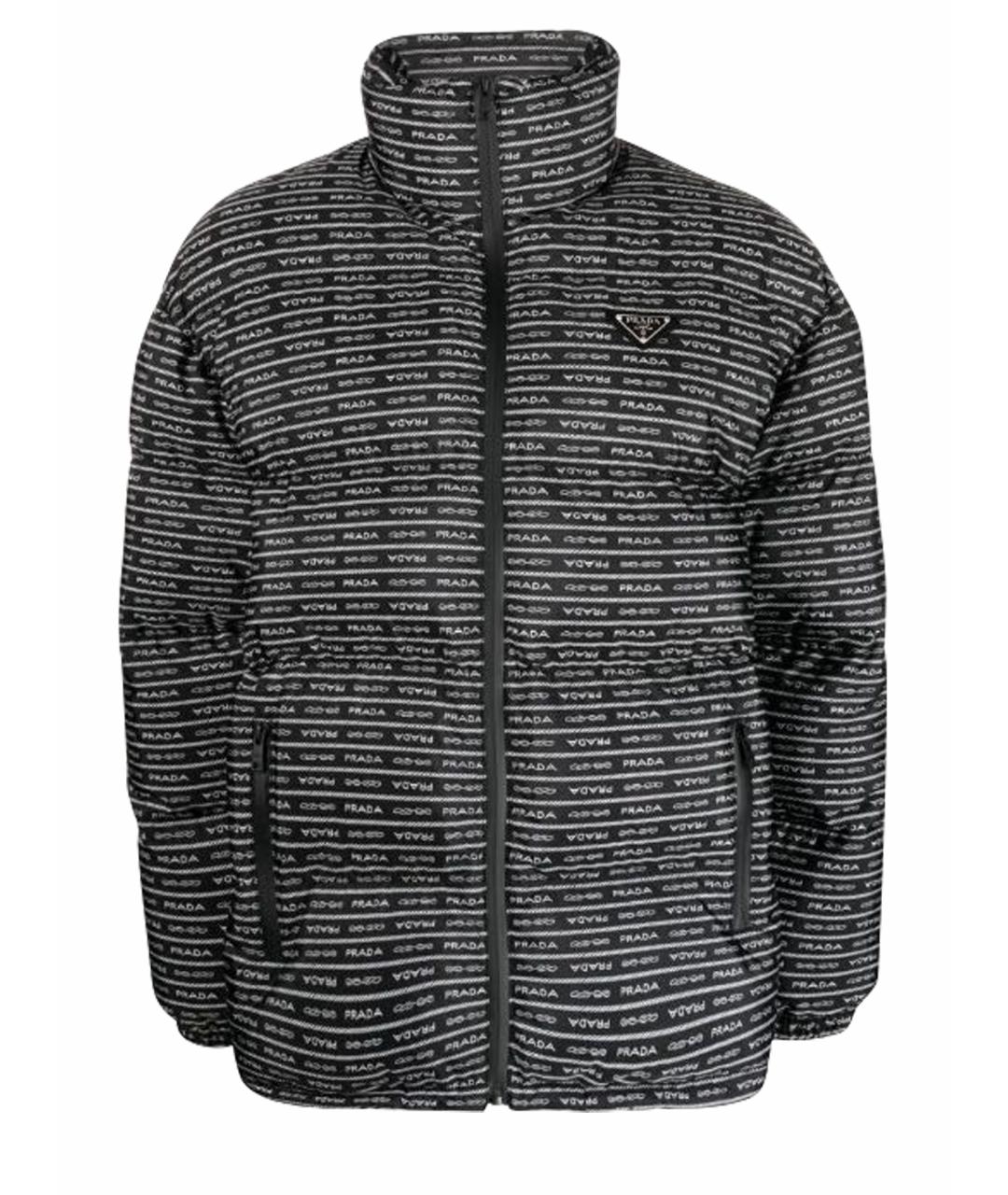 PRADA Черный полиамидовый пуховик, фото 1