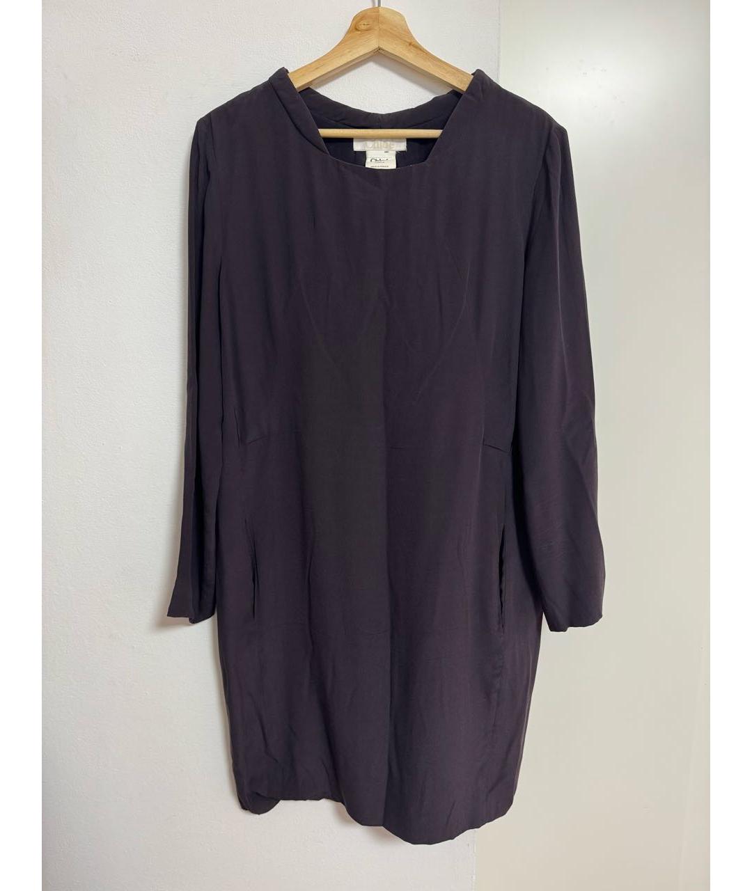 CHLOE Коричневое повседневное платье, фото 6