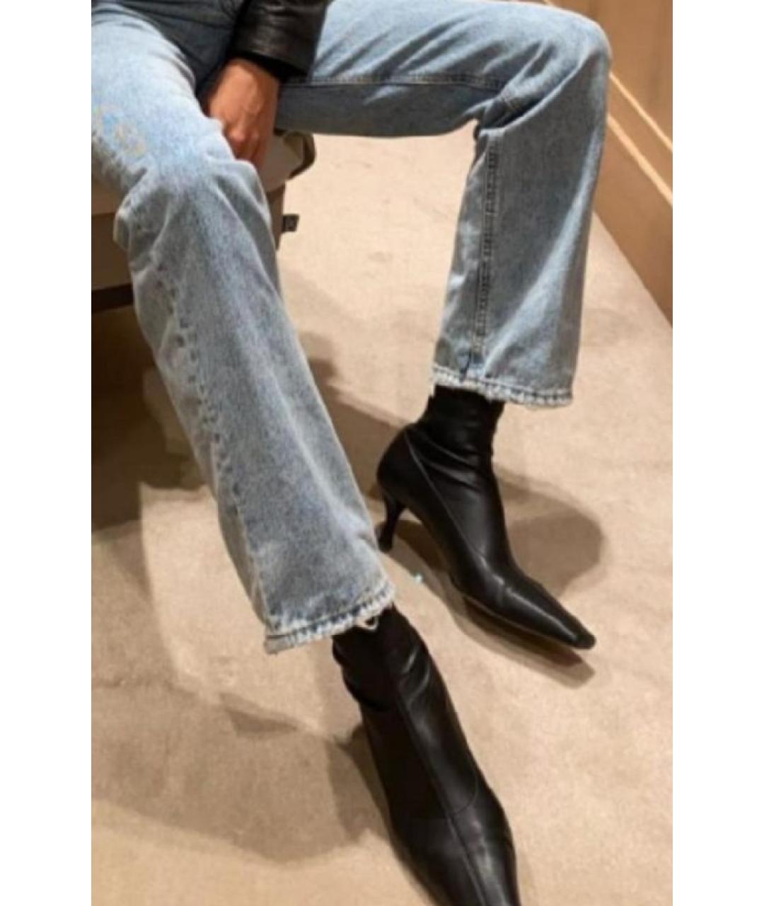 GUCCI Черные кожаные ботильоны, фото 3