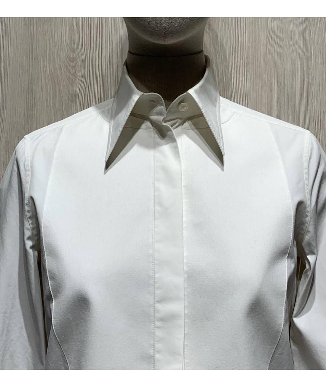 CELINE Белая хлопковая рубашка, фото 3
