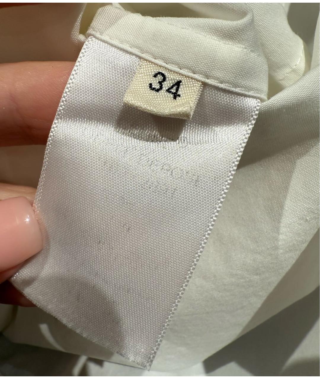 CELINE Белая хлопковая рубашка, фото 6