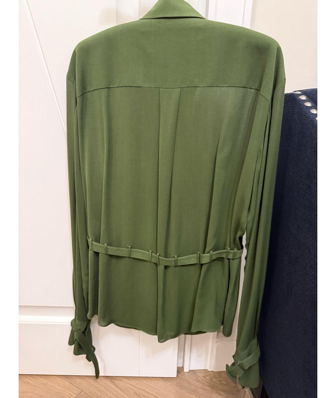 JACQUEMUS Хаки вискозная блузы, фото 2