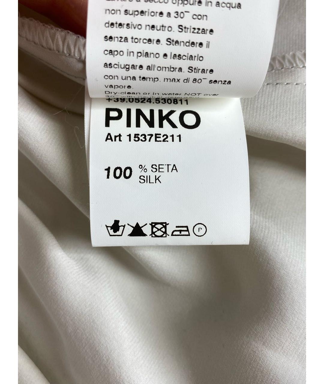 PINKO Шелковое платье, фото 4