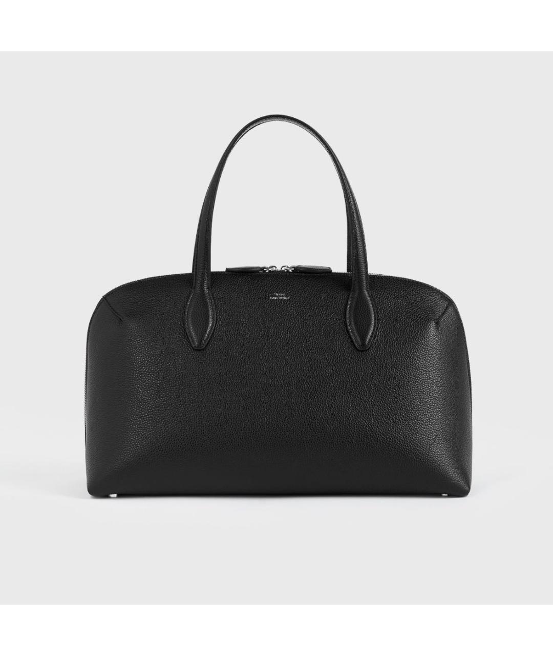 TOTEME Черная кожаная сумка через плечо, фото 5