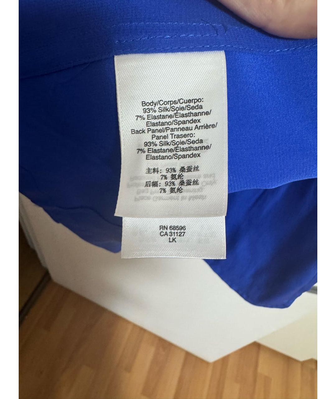 DKNY Синий шелковый жакет/пиджак, фото 4