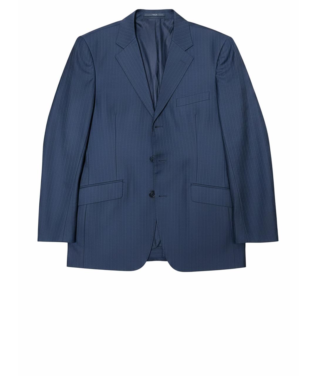 LORO PIANA Синий классический костюм, фото 1