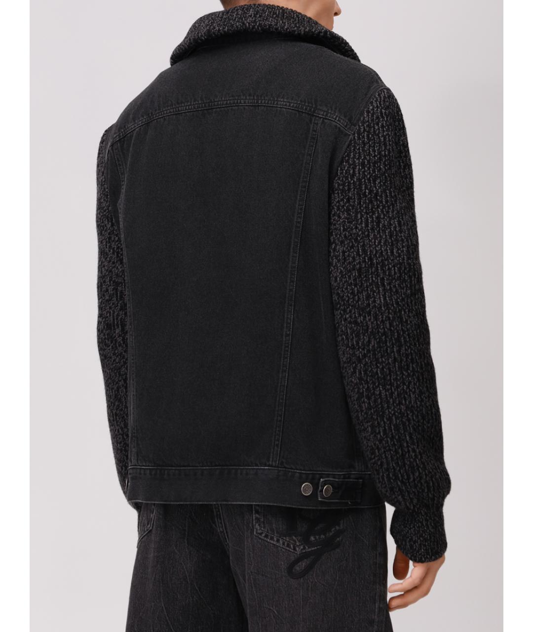 DOLCE&GABBANA Антрацитовая деним куртка, фото 3