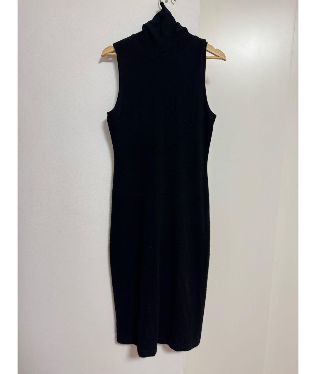 RALPH LAUREN Черное кашемировое повседневное платье, фото 5