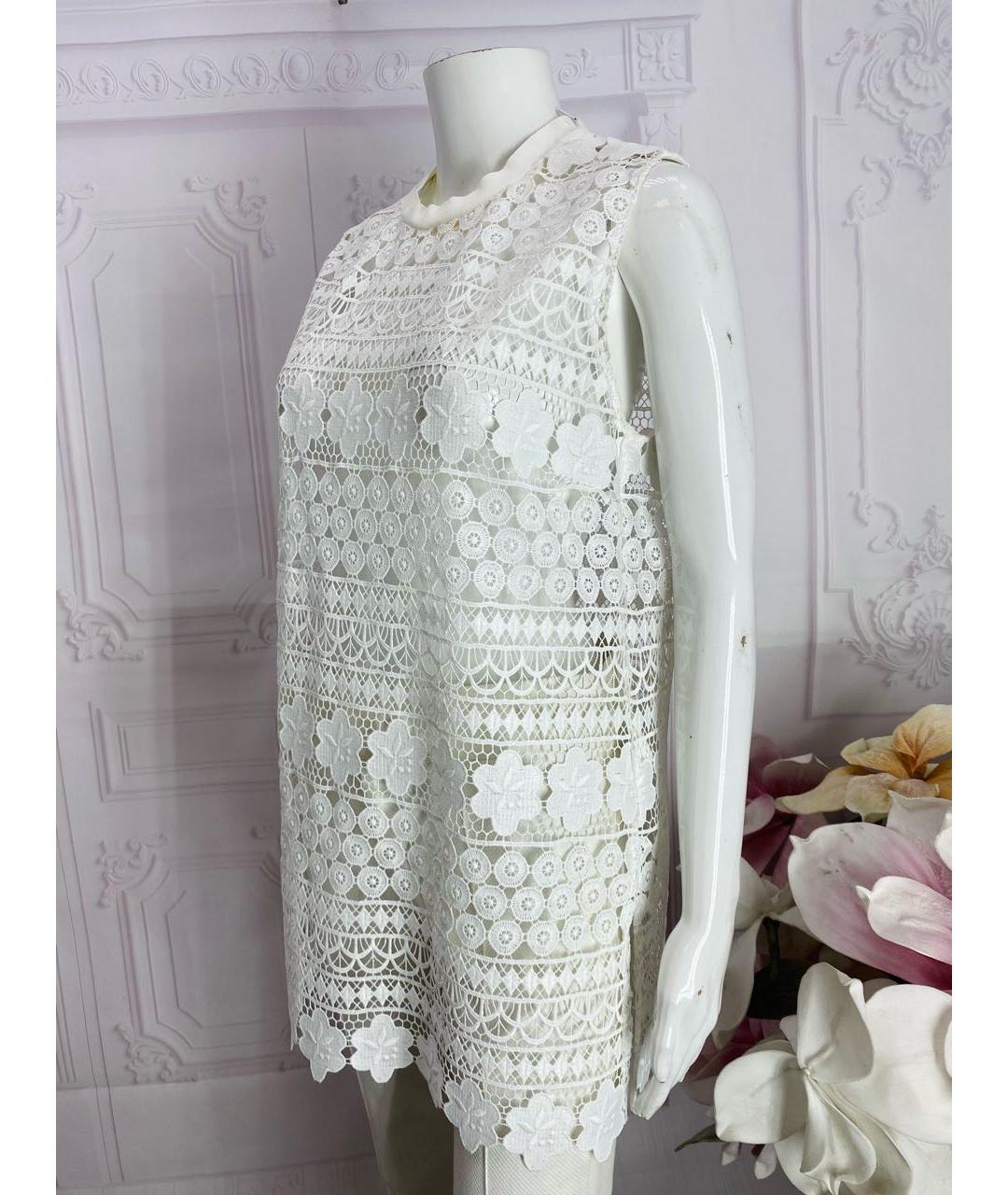 ERMANNO SCERVINO Белая полиэстеровая блузы, фото 6