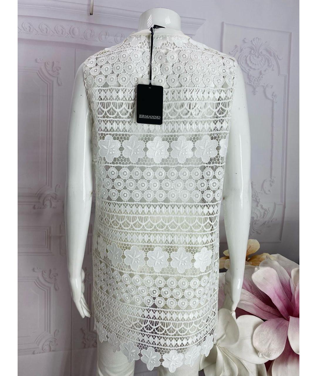 ERMANNO SCERVINO Белая полиэстеровая блузы, фото 2