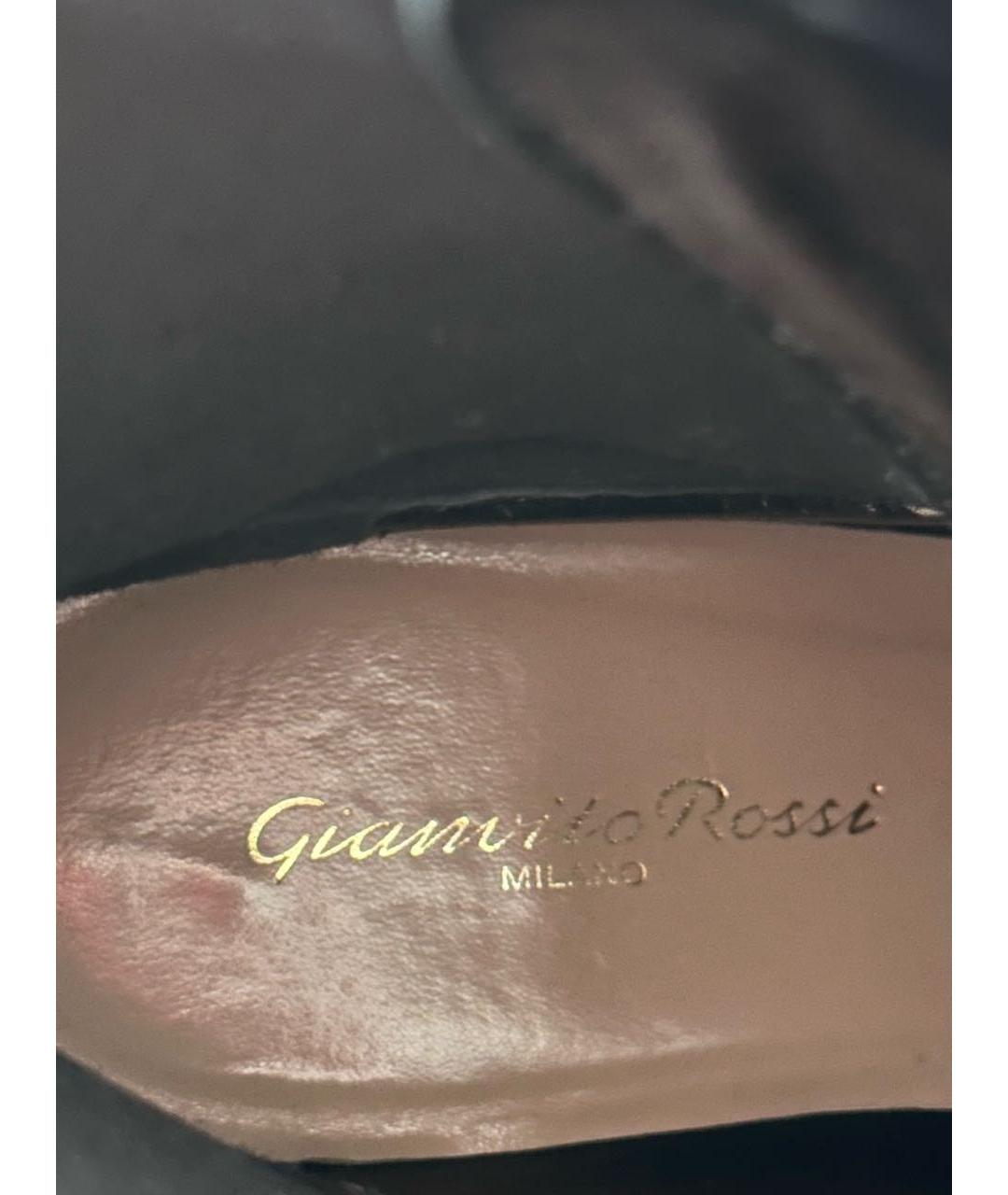 GIANVITO ROSSI Черные кожаные ботильоны, фото 4