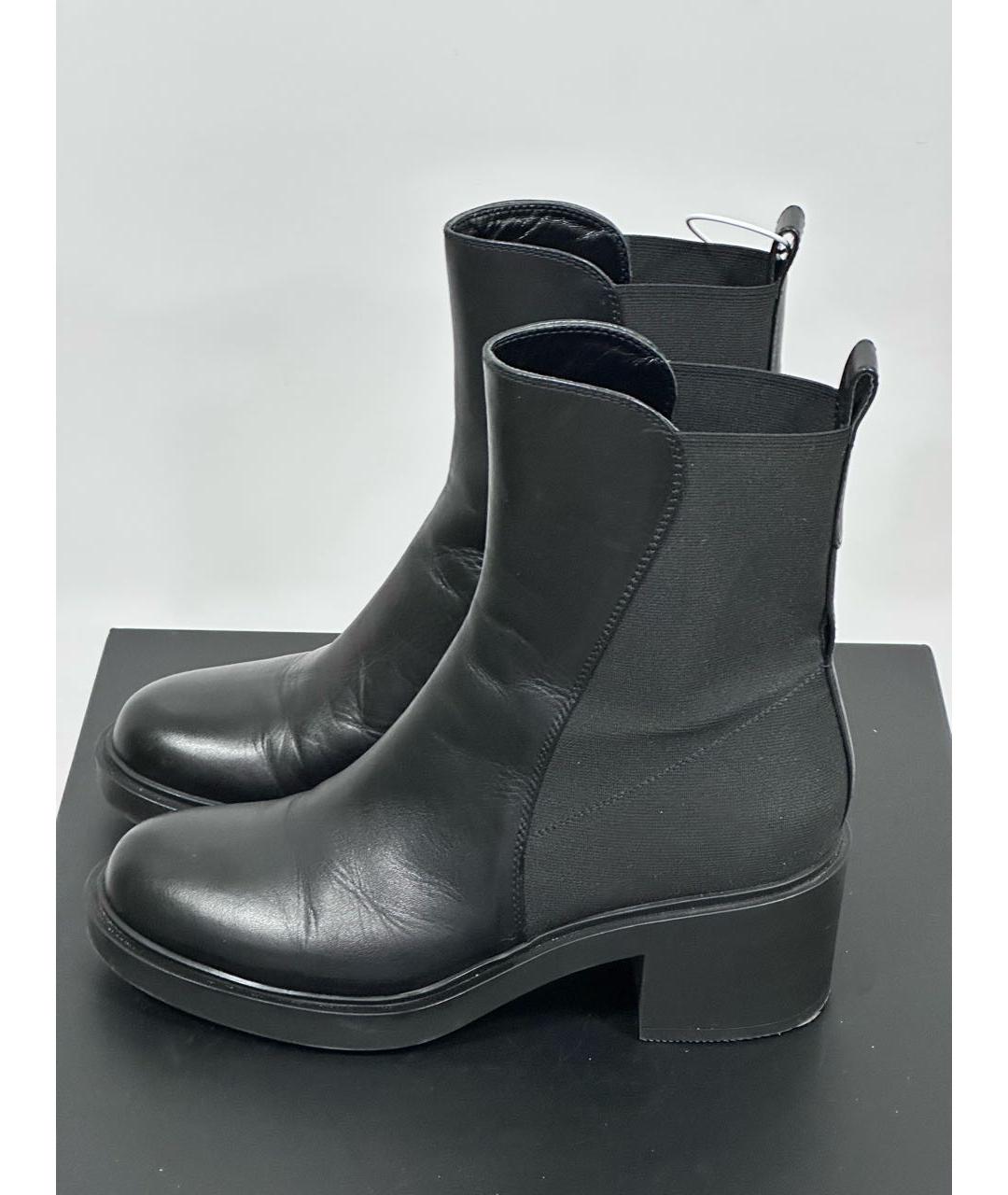 GIANVITO ROSSI Черные кожаные ботильоны, фото 9