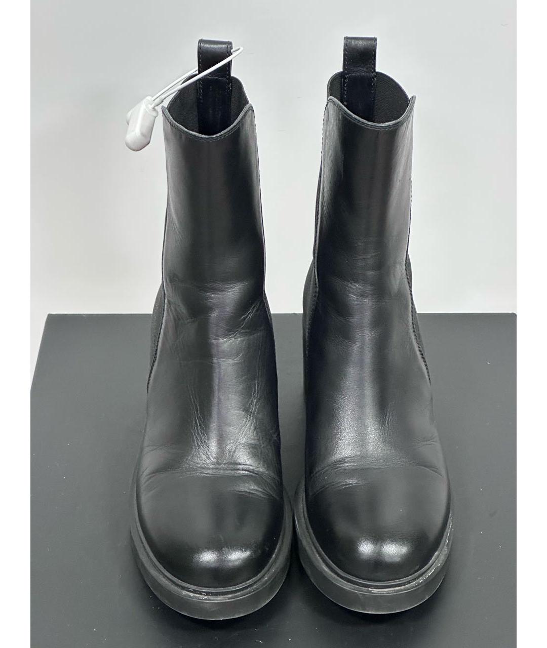 GIANVITO ROSSI Черные кожаные ботильоны, фото 2